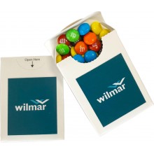 Flip Lid Cardboard Box with Mini M&Ms 25g